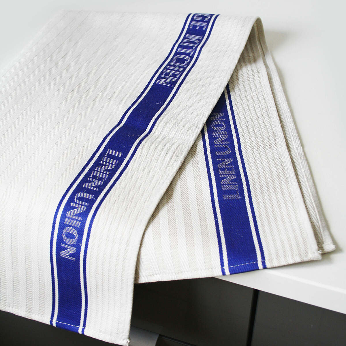 Linen Union Glass Cloth Blue Samuel Lamont