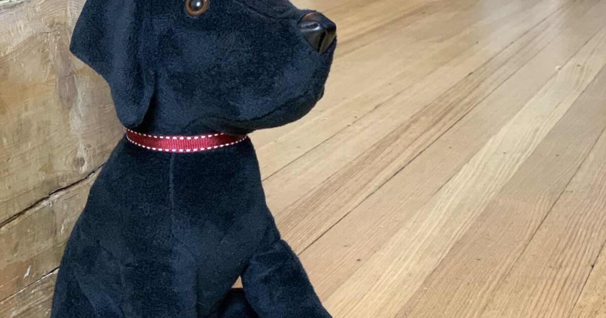 Black labrador door stop best sale