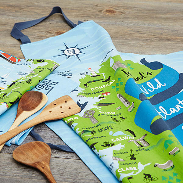 Wild Atlantic Way Cotton Apron - Alternate