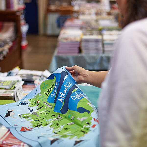 Wild Atlantic Way Linen Union Tea Towel - Alternate