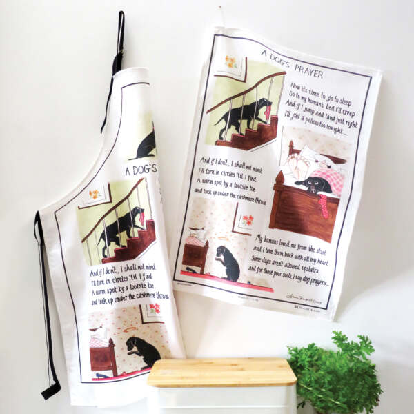 Tottering A Dog's Prayer Cotton Apron