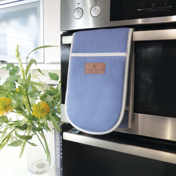 Cornflower Canvas Double Oven Glove
