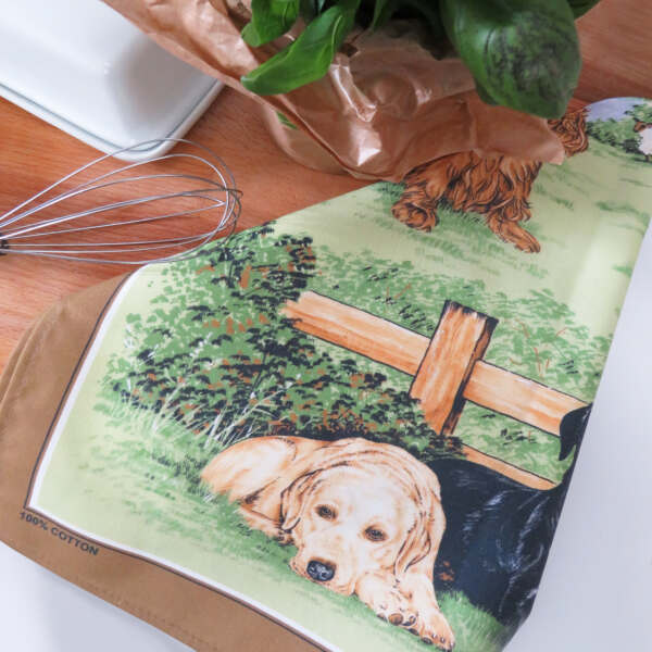 Dogs Tea Towel - Alternate