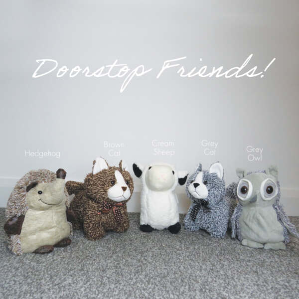 Grey Cat Doorstop - Alternate