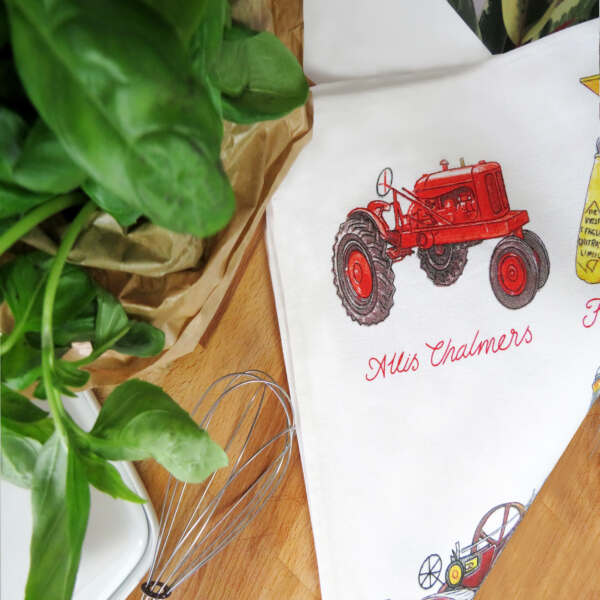 Farmyard Machinery Tea Towel - Alternate