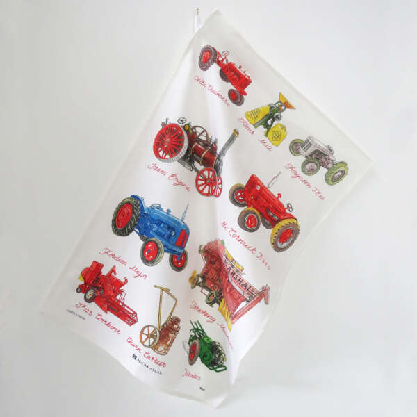 Farmyard Machinery Tea Towel