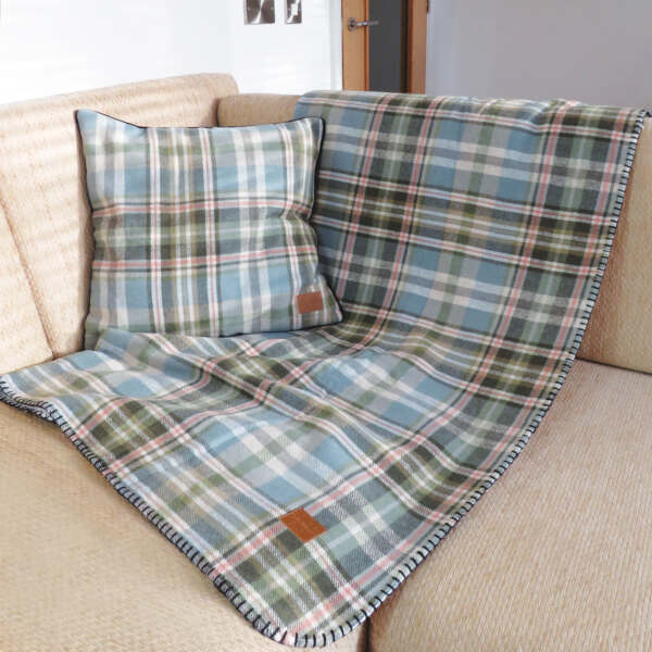 Green Tweed Cushion Covers Samuel Lamont