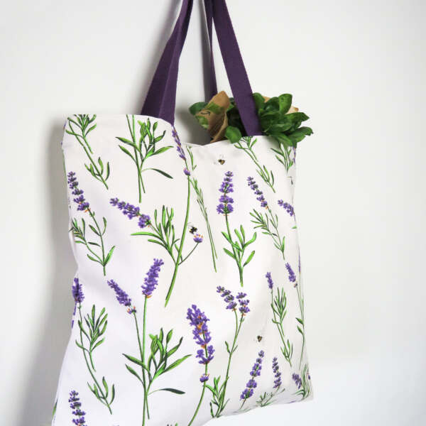 Canvas Tote Bag with Handles (Pastel Lavender) - NEW – Kelamy