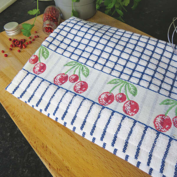 Poli-Dri Jacquard Cherries Tea Towel - Alternate