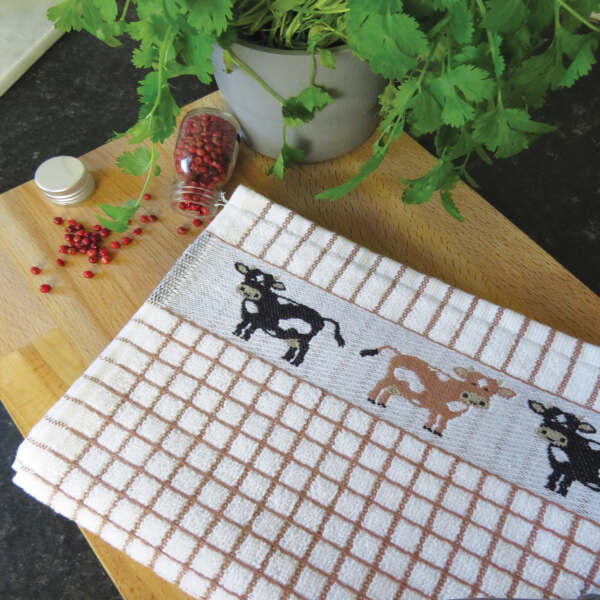 Poli-Dri Jacquard Cows Tea Towel - Alternate