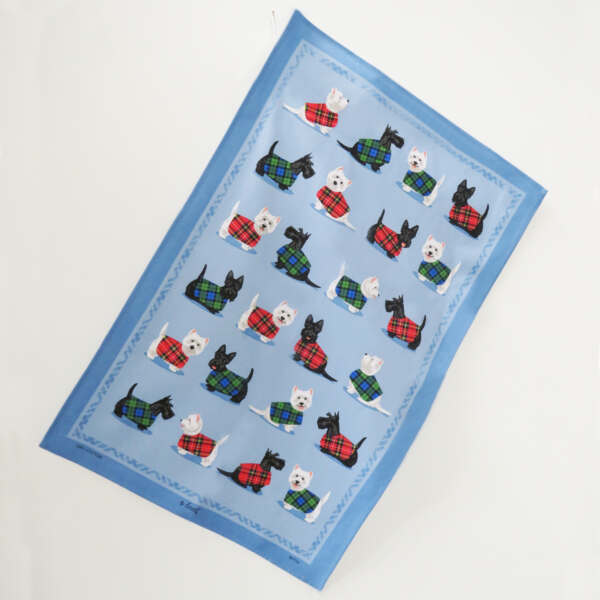 Scottie & Westie Tea Towel - Alternate