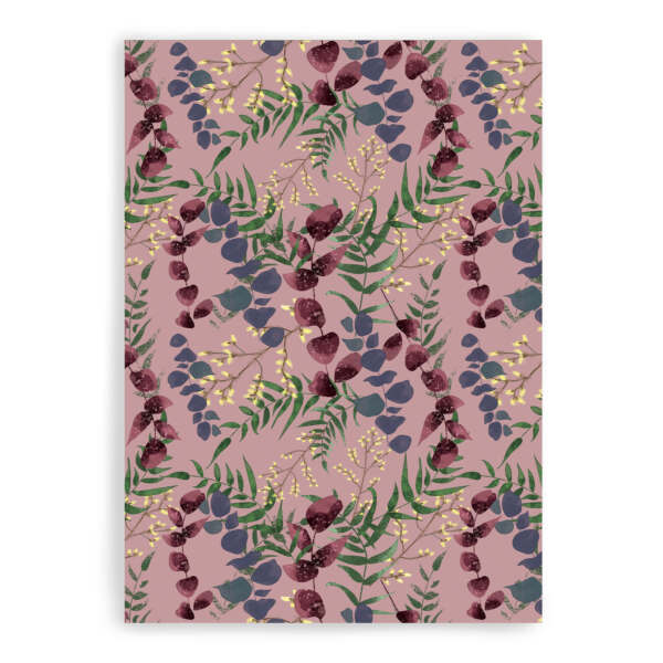 Wild Florals Cotton Tea Towel Soft Blush