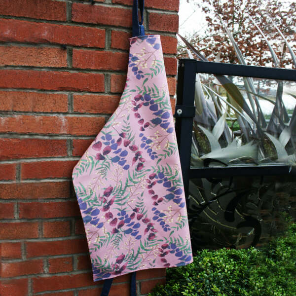 Wild Florals Cotton Apron Soft Blush - Alternate