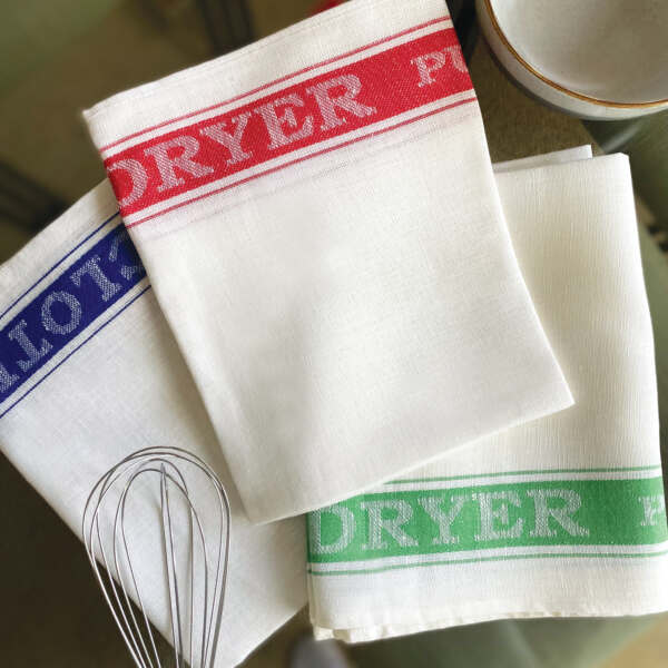 Blue Easi-Dryer Linen Glass Cloth - Alternate