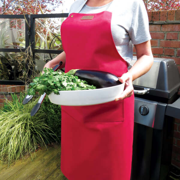 Red Canvas Apron
